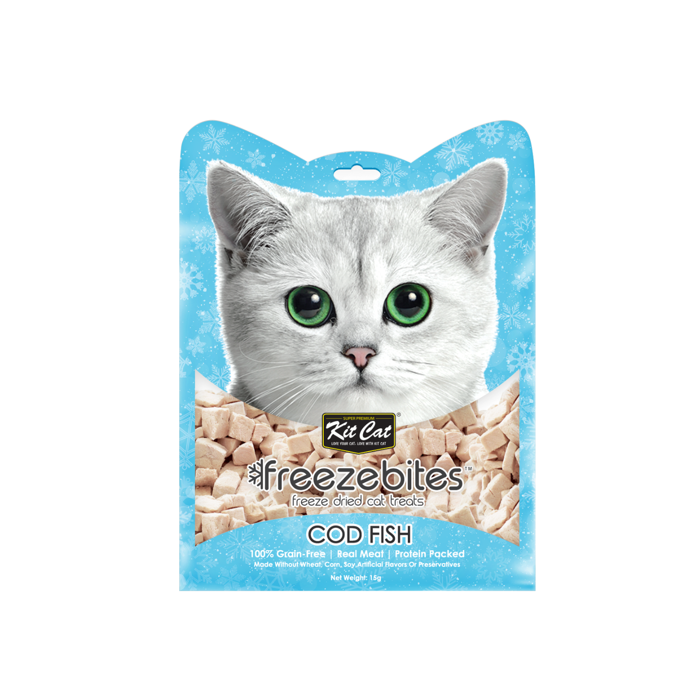 Kit Cat Freeze Bites Cod Fish 15g