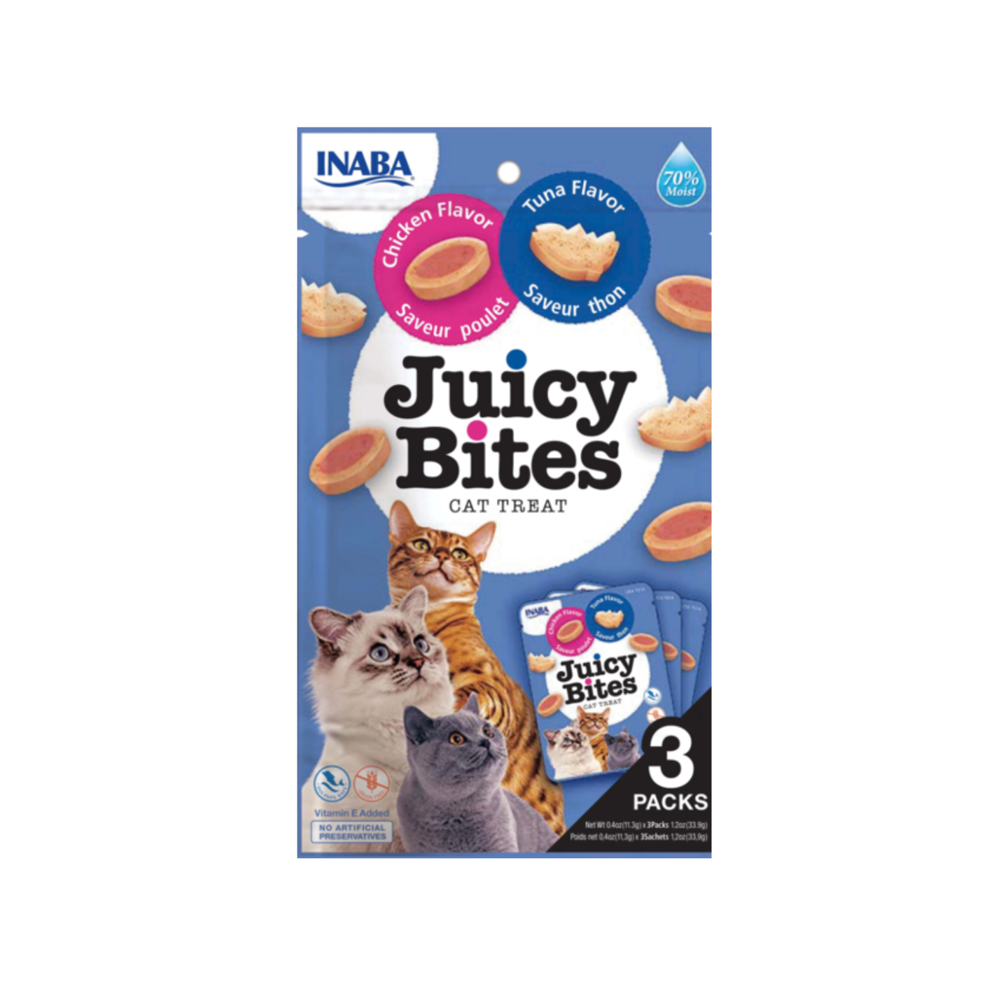 INABA Juicy Bites Tuna & Chicken 11.3g x 3 (701A)