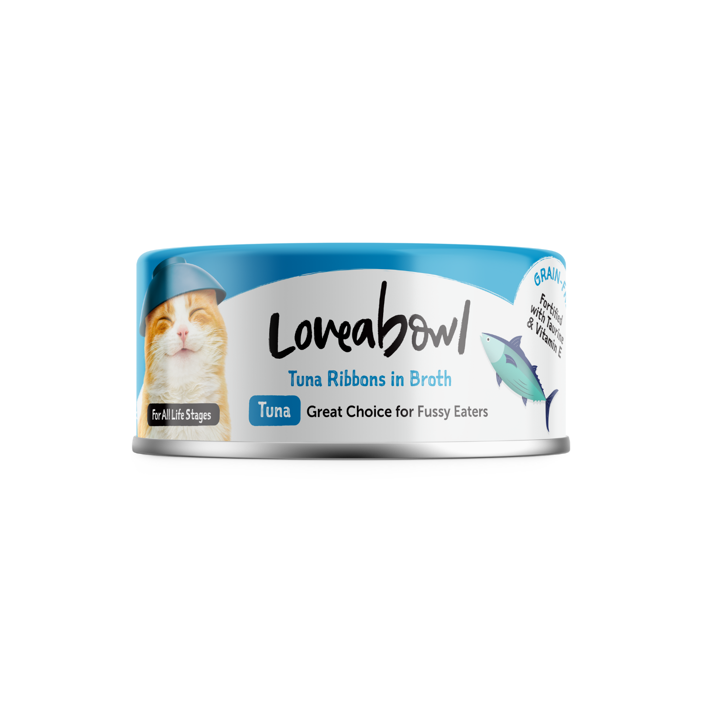 [24 Cans]  Loveabowl Tuna Ribbons In Broth 70g