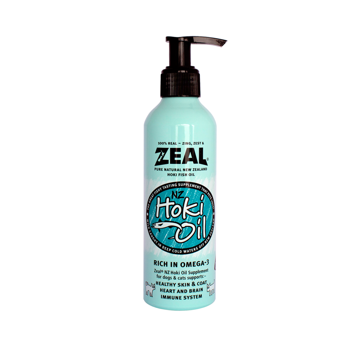 Zeal Pure Natural New Zealand Hoki Fish Oil 225ml