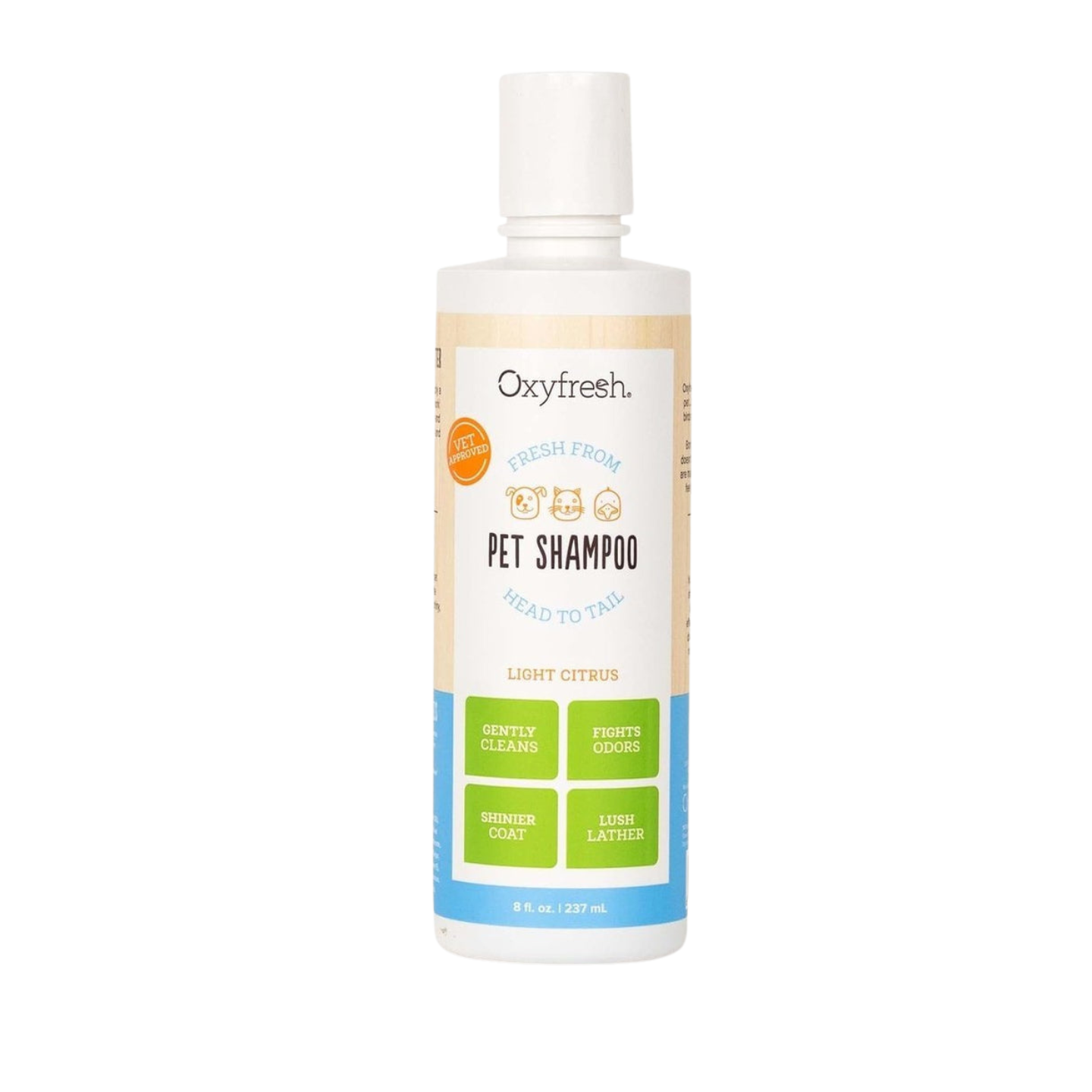 Oxyfresh Shiny Coat Anti-Itch Cats & Dogs Shampoo Gentle Formula Sensitive Skin 8oz / 237ml