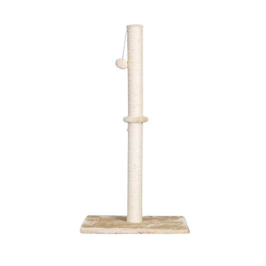 88cm Tall Cat Scratching Post / Pole (Cream)