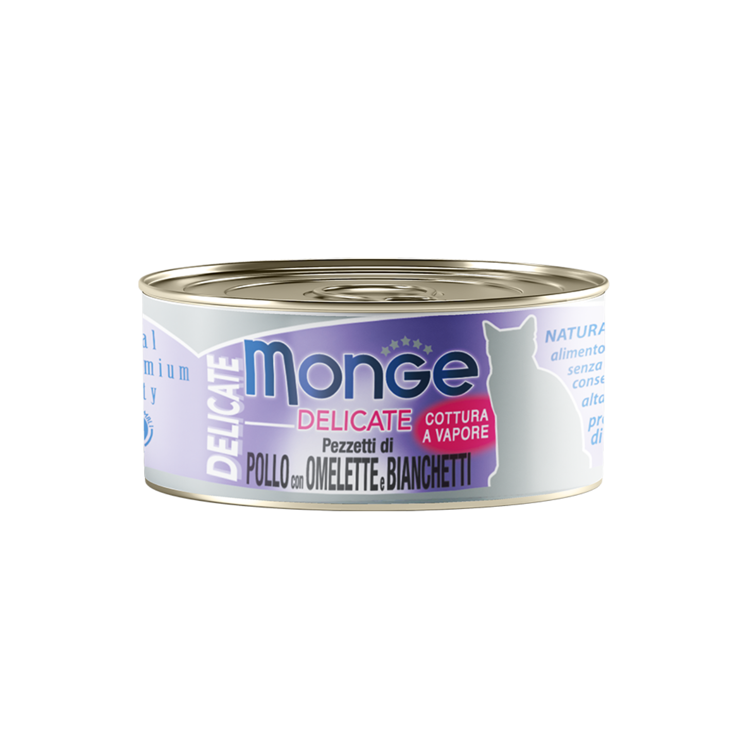 [24 Cans] Monge Delicate Chicken with Omelette and Whitebait 80g