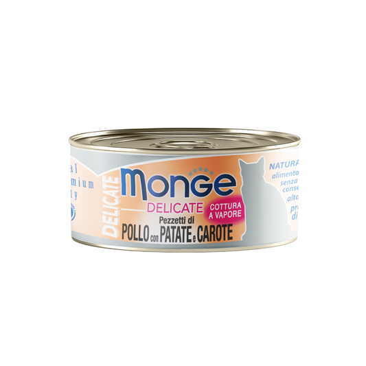 [24 Cans] Monge Delicate Chicken with Potato and Carrot 80g