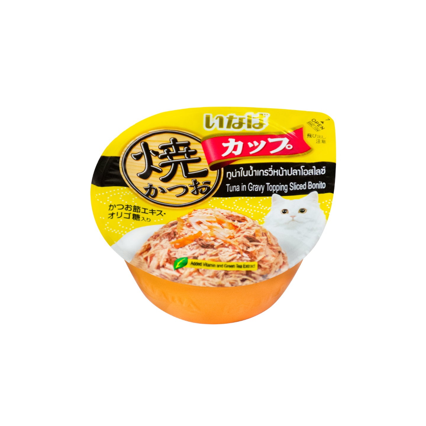 [6 Cups] Ciao Cup Grilled Tuna in Gravy Topping Sliced Bonito 70g (CII104)