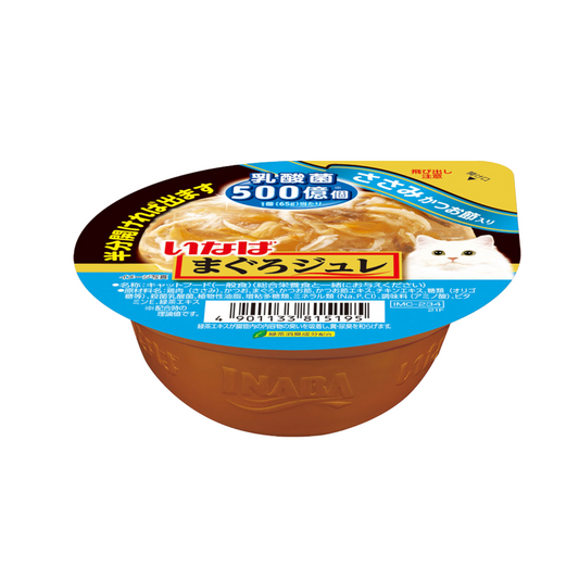 [6 Cups] Ciao Cup Soft Jelly Chicken Fillet and Dried Bonito With Lactic Acid Bacteria 65g (CII234)