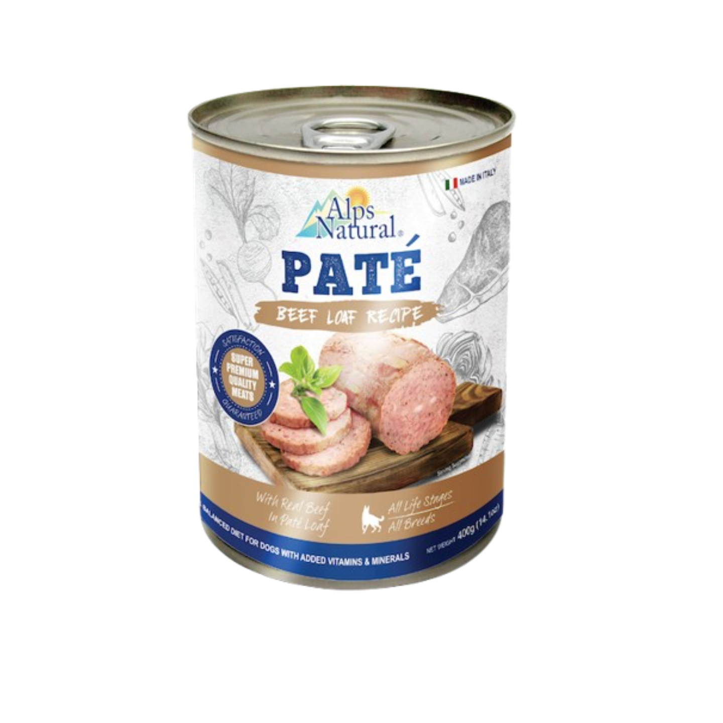 Alps Natural Paté Beef Loaf Recipe 400g